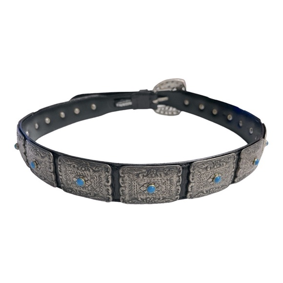 Vintage Nanni Made in Italy metal belt 30 main image 5